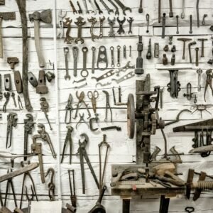 hand tool on wall